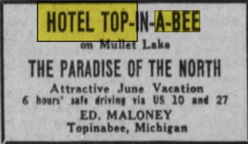 Hotel Top-In-A-Bee - May 1936 Ad (newer photo)